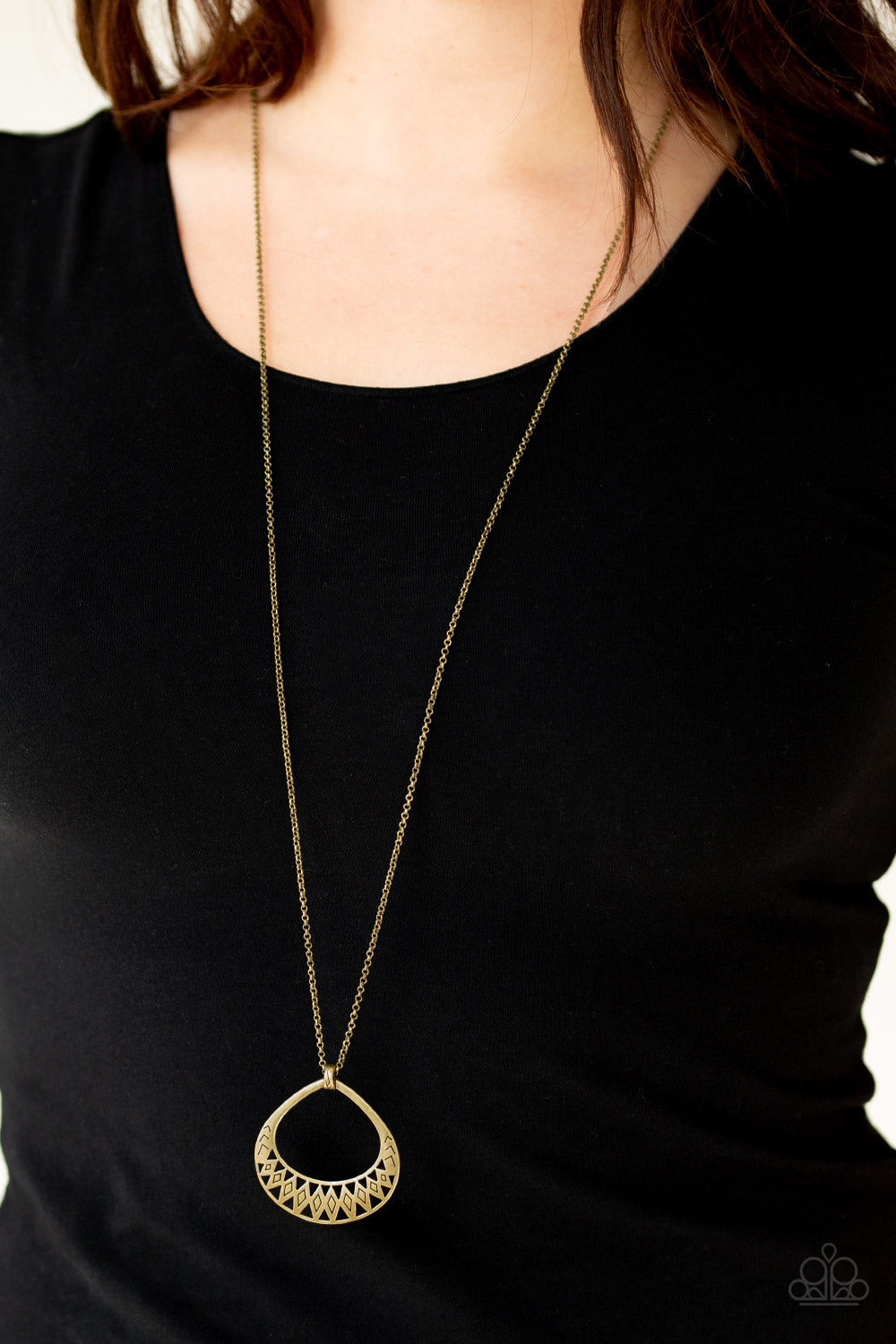 Paparazzi Accessories ✽ Prehistoric Drama - Brass Necklace✽Flat Rate Ship $4.50✽