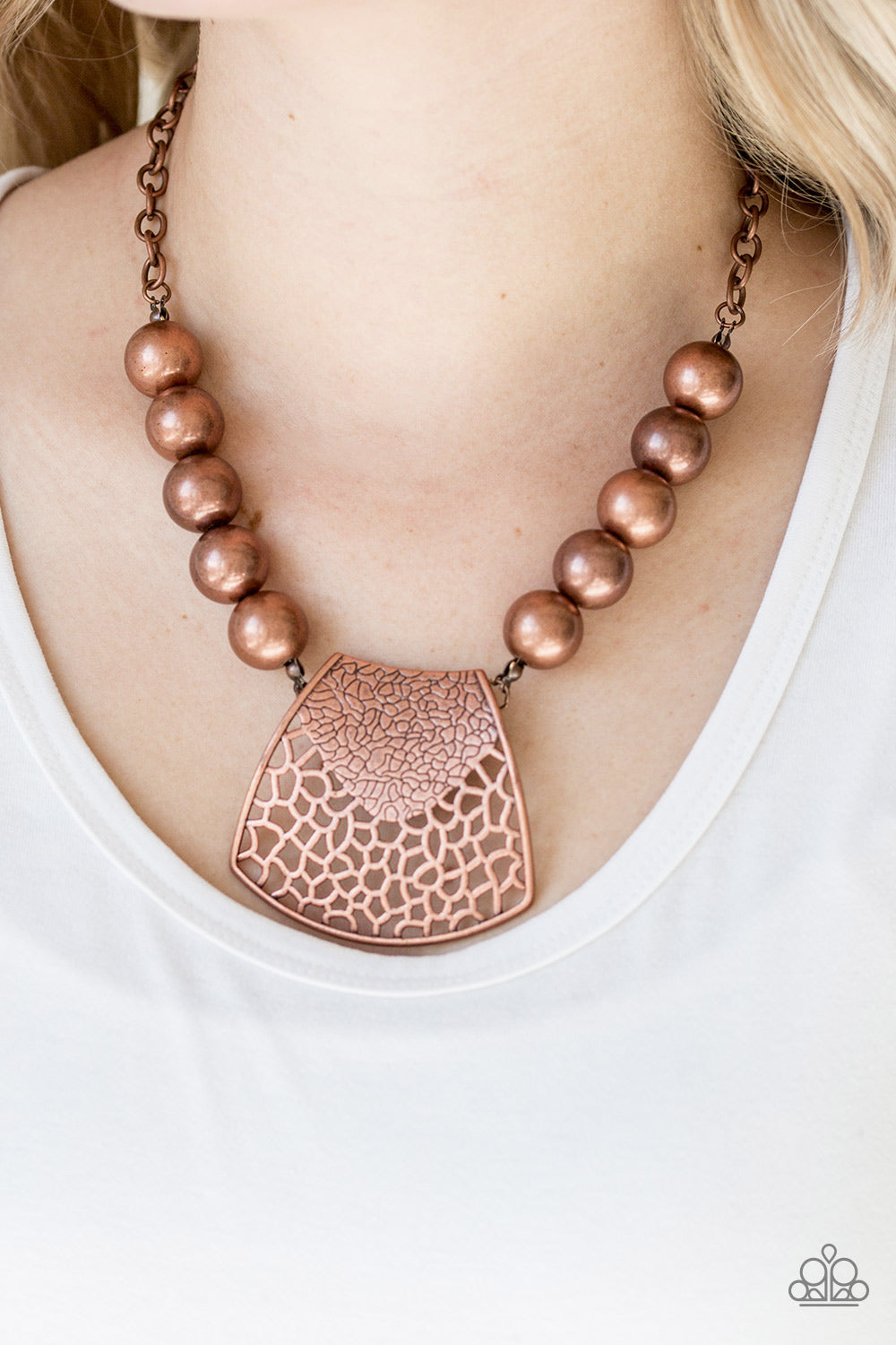 Paparazzi Accessories ✽ Large and In Charge - Copper Necklace✽Flat Rate Ship $4.50✽