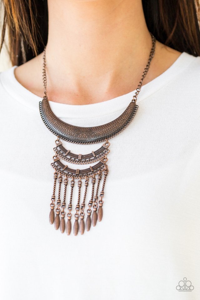 Paparazzi Accessories ✽Eastern Empress - Copper Necklace✽Flat Rate Ship $4.50✽