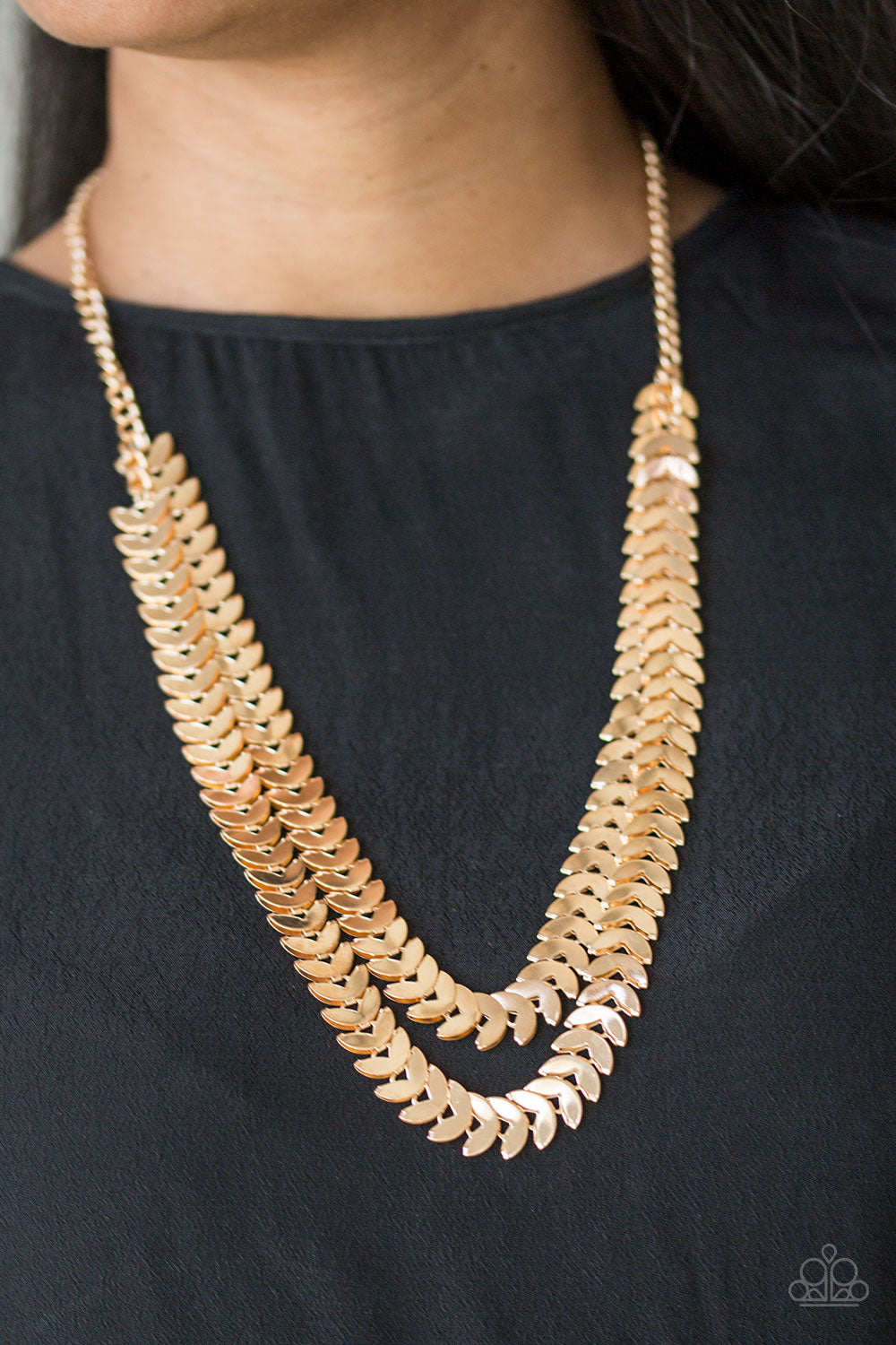 Paparazzi Accessories ✽ Industrial Illumination - Gold Necklace✽Flat Rate Ship $4.50✽ - Blingflingbykat 