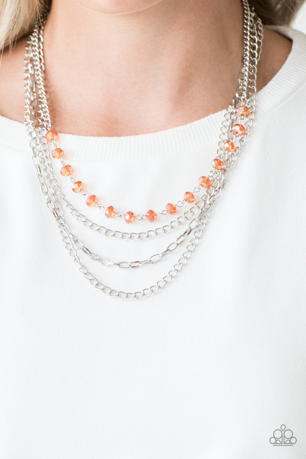 Paparazzi Accessories ✽ Extravagant Elegance - Orange Necklace✽Flat Rate Ship $4.50✽