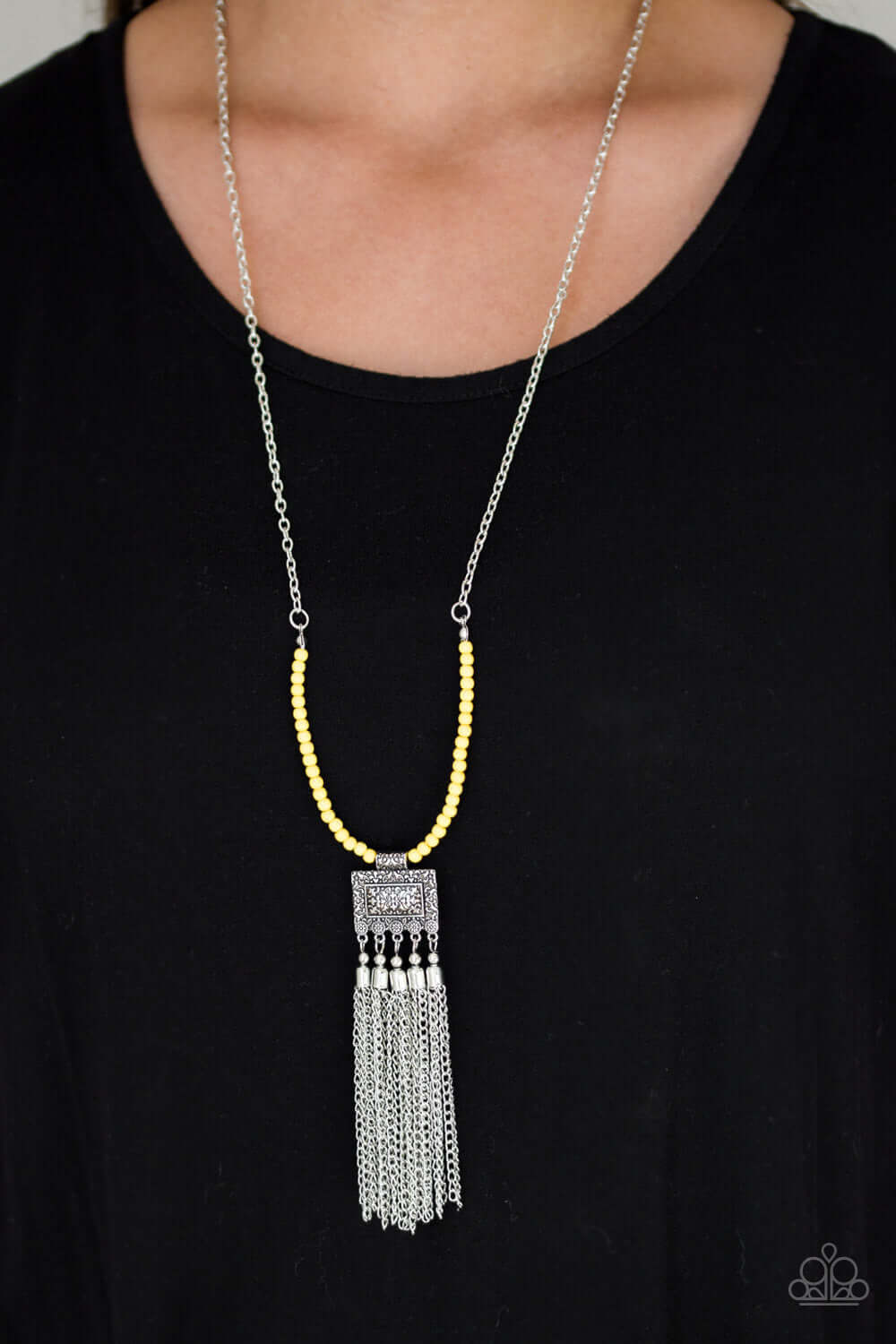 Paparazzi Accessories ✽ Mayan Masquerade - Yellow Necklace✽Flat Rate Ship $4.50✽ - Image #2