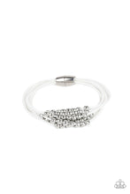 Load image into Gallery viewer, brought✽to✽you✽by✽blingflingbykat✽mega-magnetic-white-bracelet✽paparazzi-accessories
