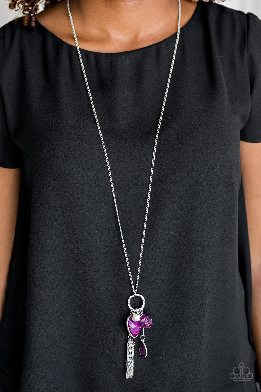 Paparazzi Accessories ✽ Haute Heartbreaker - Purple Necklace✽Flat Rate Ship $4.50✽