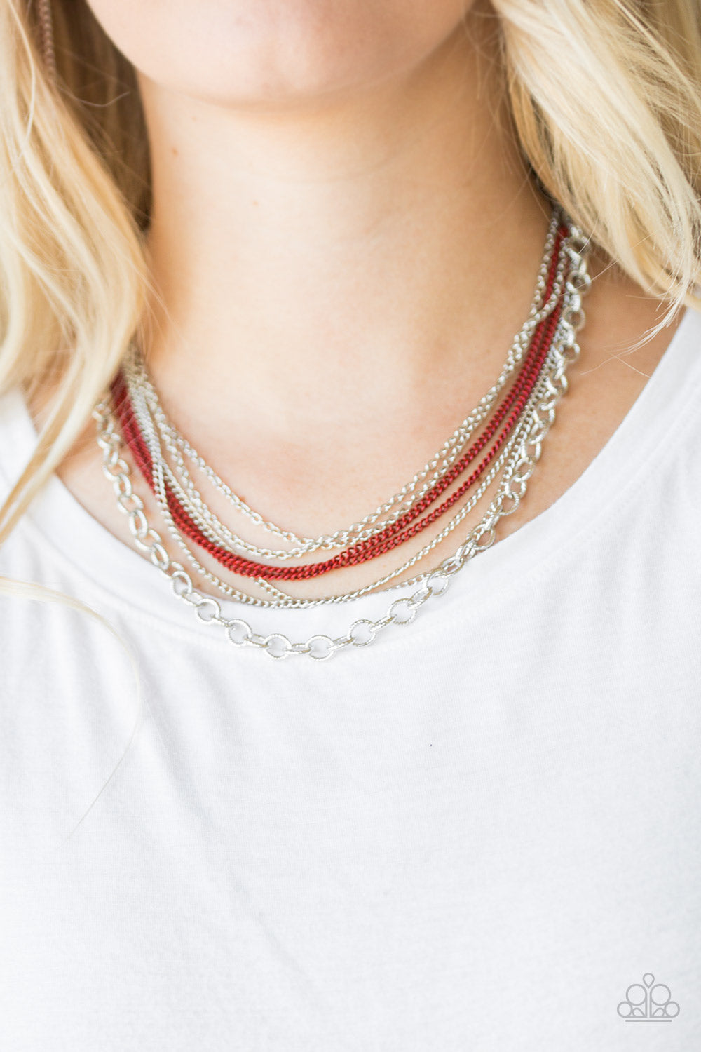 Paparazzi Accessories ✽ Intensely Industrial - Red Necklace✽Flat Rate Ship $4.50✽ - Blingflingbykat 