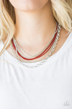 Load image into Gallery viewer, Paparazzi Accessories ✽ Intensely Industrial - Red Necklace✽Flat Rate Ship $4.50✽
