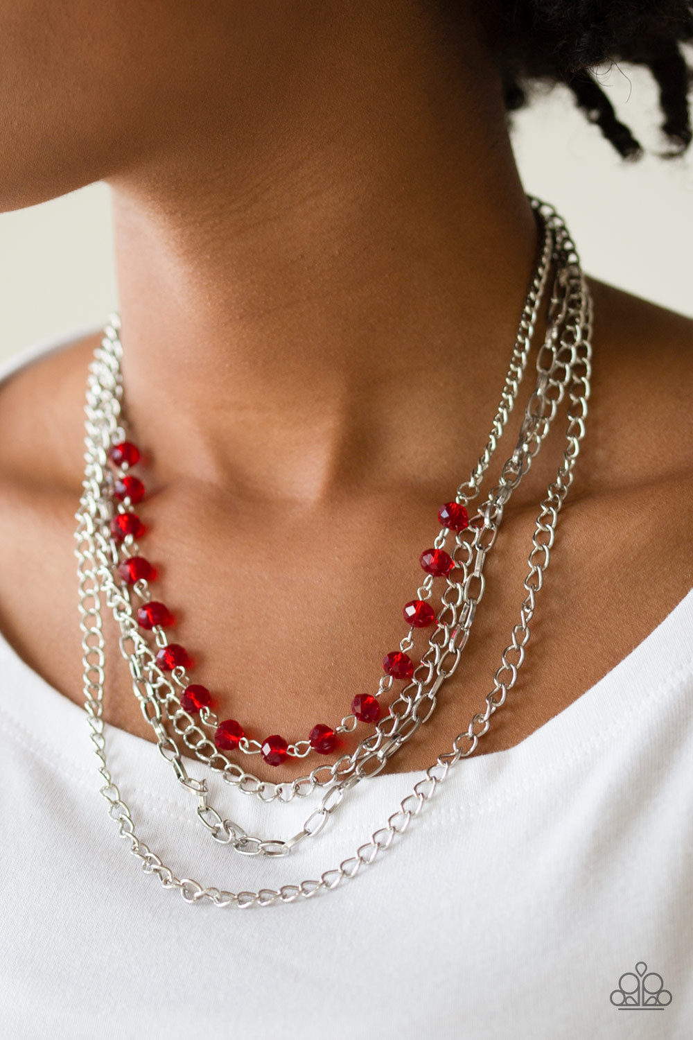Paparazzi Accessories ✽ Extravagant Elegance - Red Necklace✽Flat Rate Ship $4.50✽