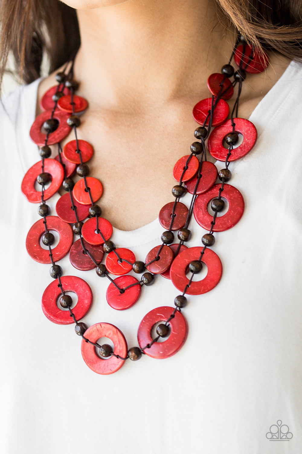 Paparazzi Accessories ✽ Catalina Coastin - Red Necklace✽Flat Rate Ship $4.50✽