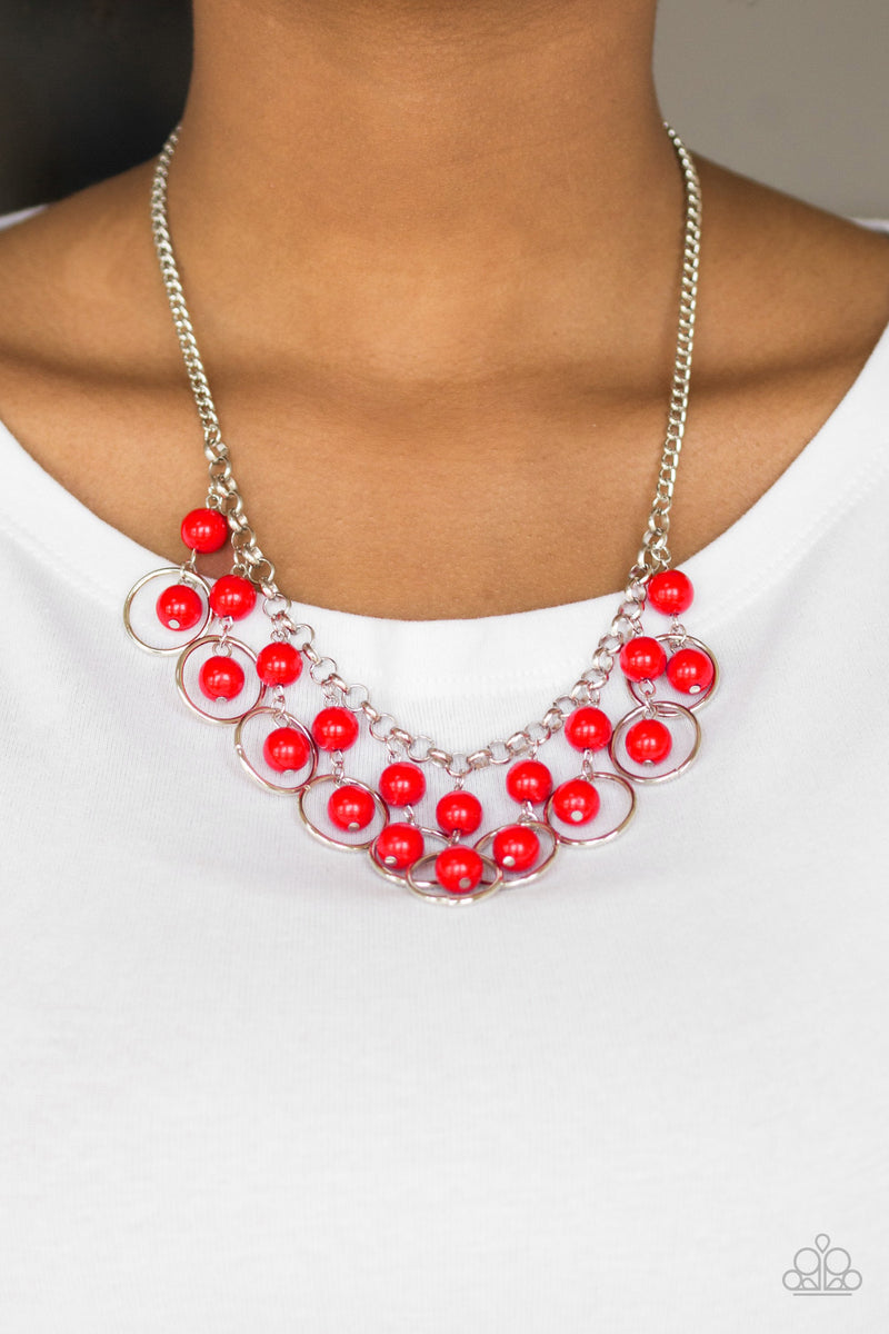 Paparazzi Accessories ❋Really Rococo - Red Necklace❋ Flat Rate Ship $4.50❋