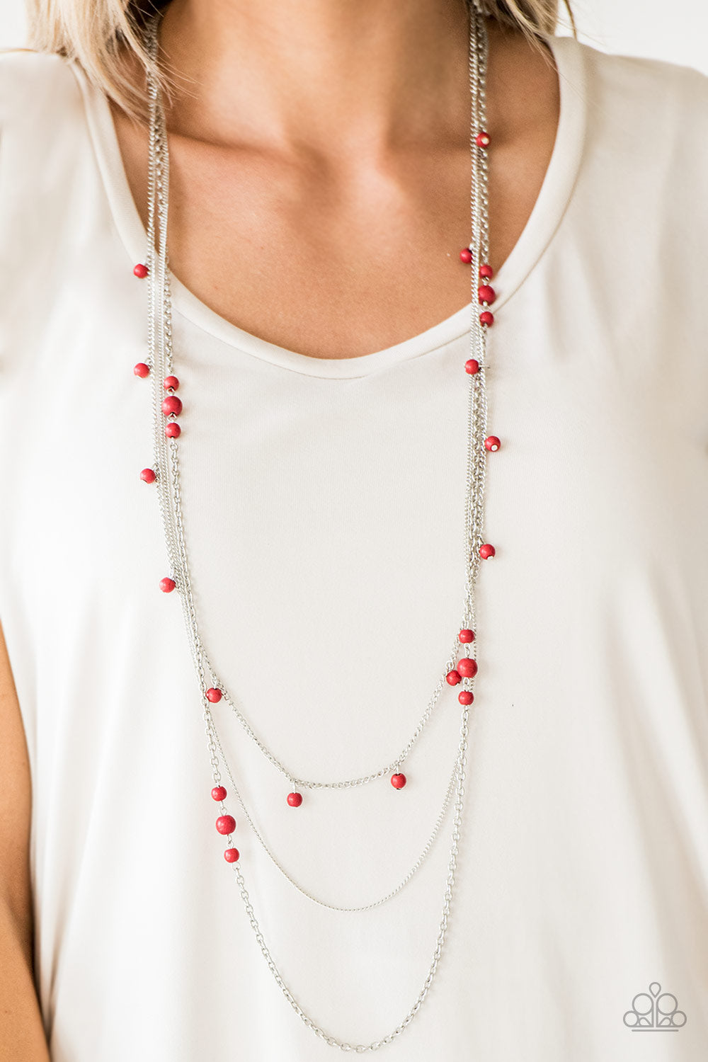 Paparazzi Accessories ❋Laying The Groundwork - Red Necklace❋ Flat Rate Ship $4.50❋