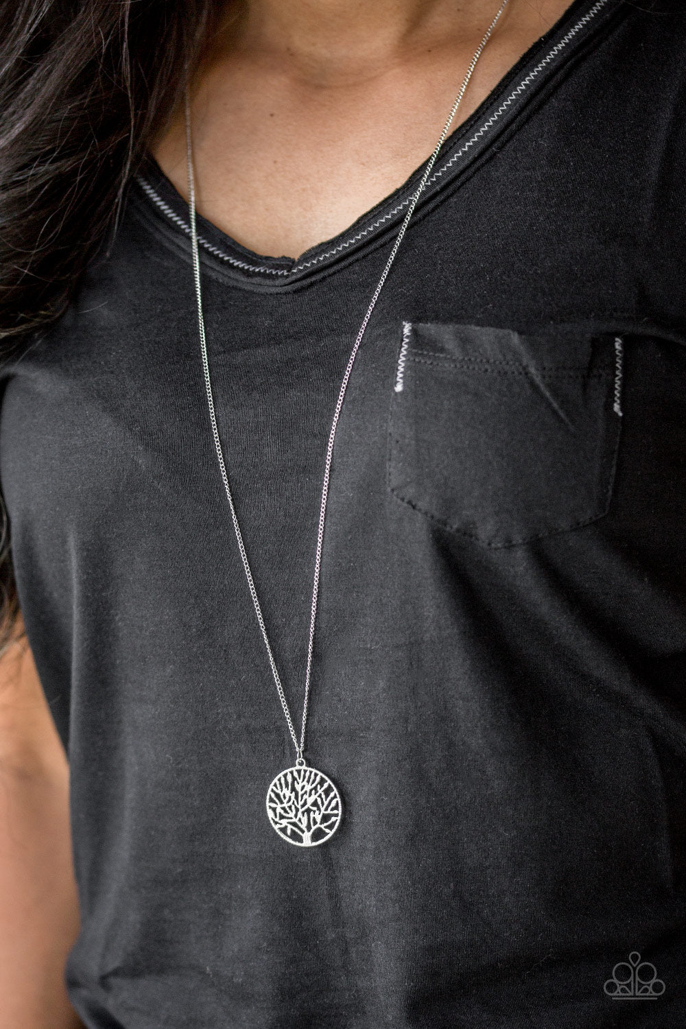 Paparazzi Accessories ✽ Save The Trees - Silver Necklace✽Flat Rate Ship $4.50✽