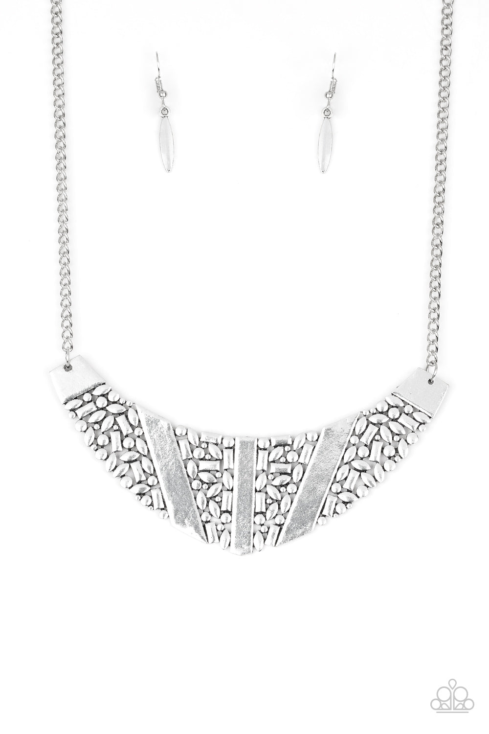brought✽to✽you✽by✽blingflingbykat✽terra-trailbreaker-silver-necklace✽paparazzi-accessories