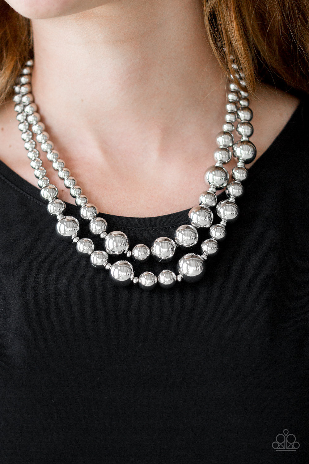 Paparazzi Accessories ❋I Double Dare You - Silver Necklace❋ Flat Rate Ship $4.50❋