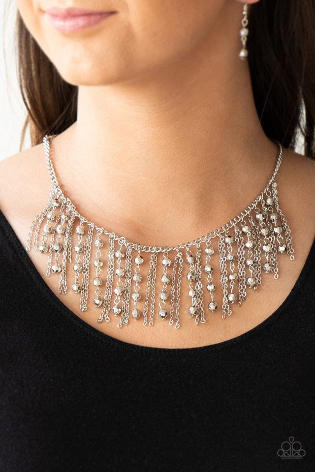 Paparazzi Accessories ✽Rebel Remix - Silver Necklace✽Flat Rate Ship $4.50✽