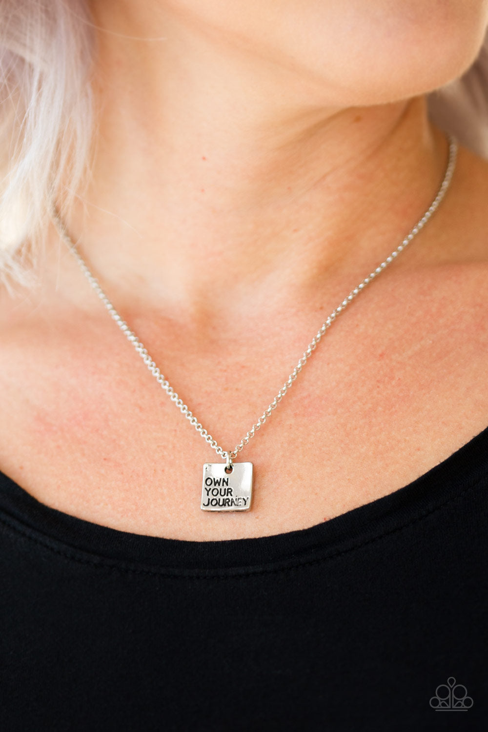 Paparazzi Accessories ✽ Own Your Journey - Silver Necklace✽Flat Rate Ship $4.50✽