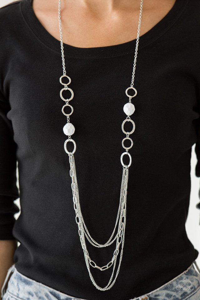 Paparazzi Accessories ✽Margarita Masquerades - White Necklace✽Flat Rate Ship $4.50✽ - Blingflingbykat 
