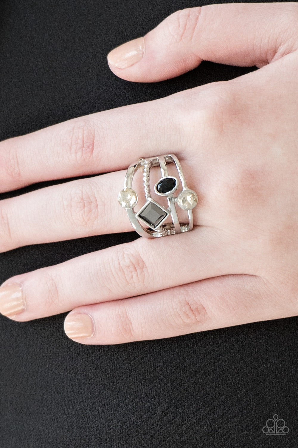 Paparazzi Accessories ✽ Urban Meditation - Black Ring✽Flat Rate Ship $4.50✽