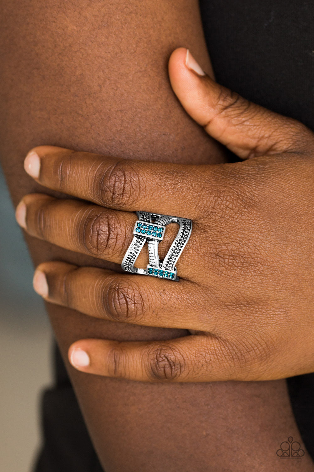 Paparazzi Accessories ✽ Urban Upscale - Blue Ring✽Flat Rate Ship $4.50✽