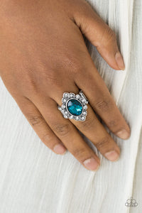 Paparazzi Accessories ✽ Power Behind The Throne - Blue Ring✽Flat Rate Ship $4.50✽