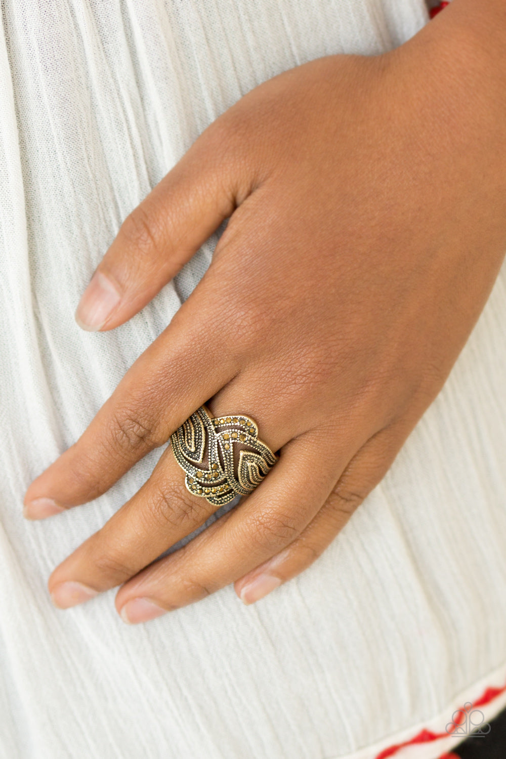 Paparazzi Accessories ✽ Fire and Ice - Brass Ring✽Flat Rate Ship $4.50✽