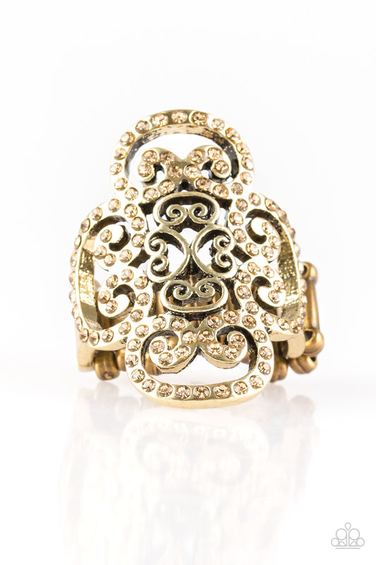 brought✽to✽you✽by✽blingflingbykat✽regal-regalia-brass-ring✽paparazzi-accessories