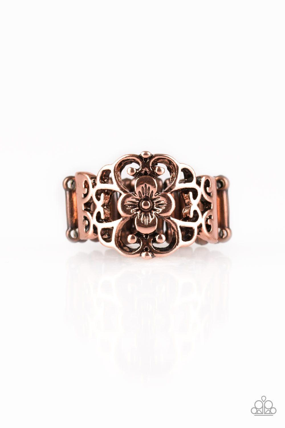 brought✽to✽you✽by✽blingflingbykat✽fanciful-flower-gardens-copper-ring✽paparazzi-accessories