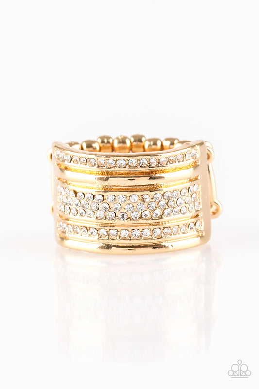 brought✽to✽you✽by✽blingflingbykat✽top-dollar-drama-gold-ring✽paparazzi-accessories
