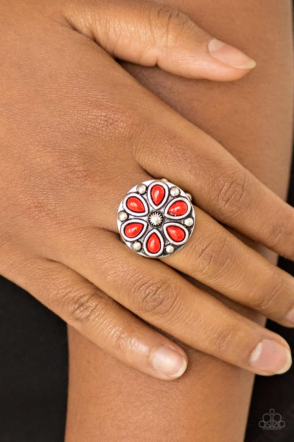 Paparazzi Accessories ✽ Color Me Calla Lily - Red Ring✽Flat Rate Ship $4.50✽