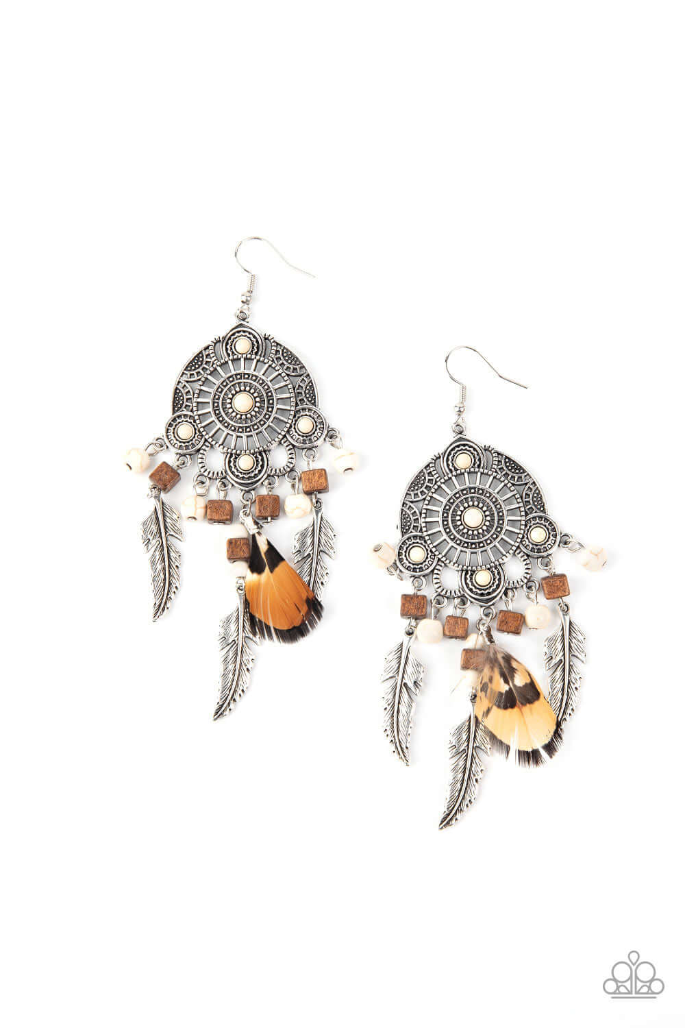 brought✽to✽you✽by✽blingflingbykatdesert-plains-white-earrings✽paparazzi-accessories