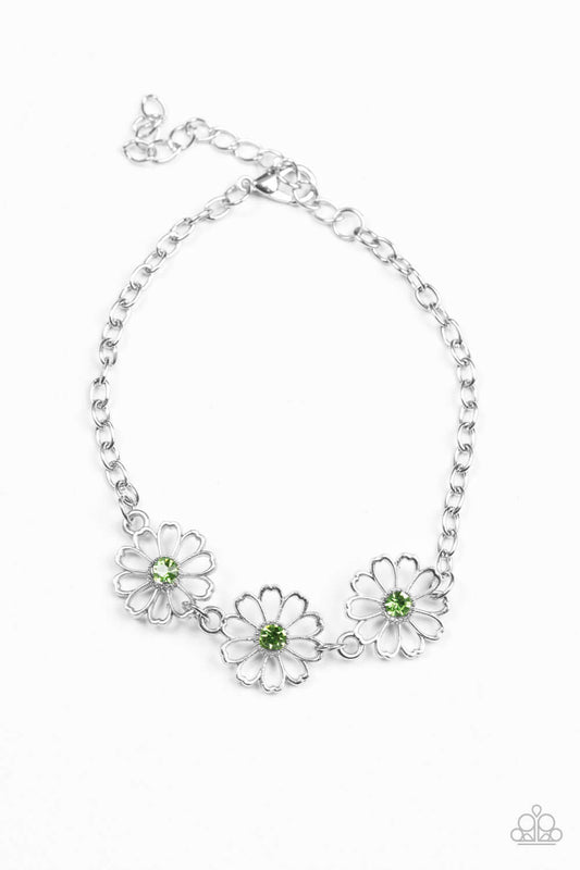 brought✽to✽you✽by✽blingflingbykat✽dancing-daffodils-green-bracelet✽paparazzi-accessories