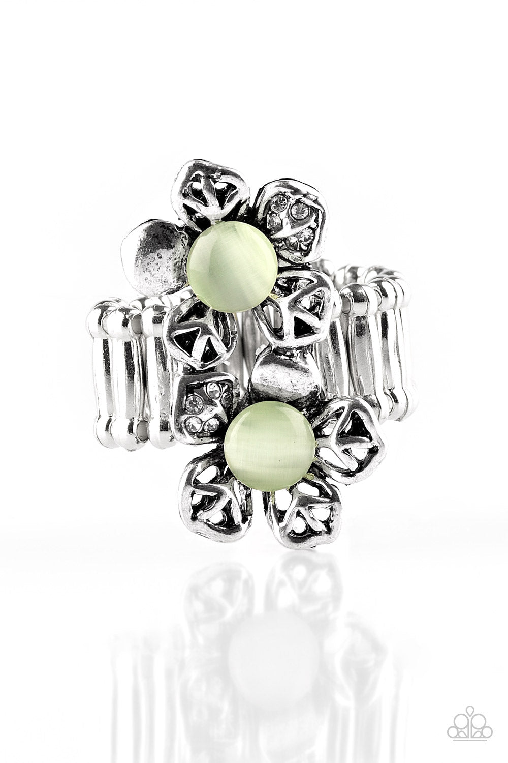 brought✽to✽you✽by✽blingflingbykat✽magnolia-mansions-green-ring✽paparazzi-accessories