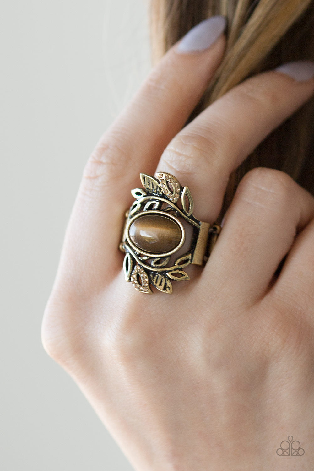 Paparazzi Accessories ✽ Garden Dew - Brass Ring✽Flat Rate Ship $4.50✽