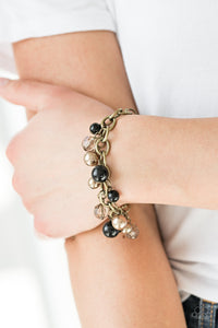Paparazzi Accessories ✽ Grit and Glamour - Black Bracelet✽Flat Rate Ship $4.50✽