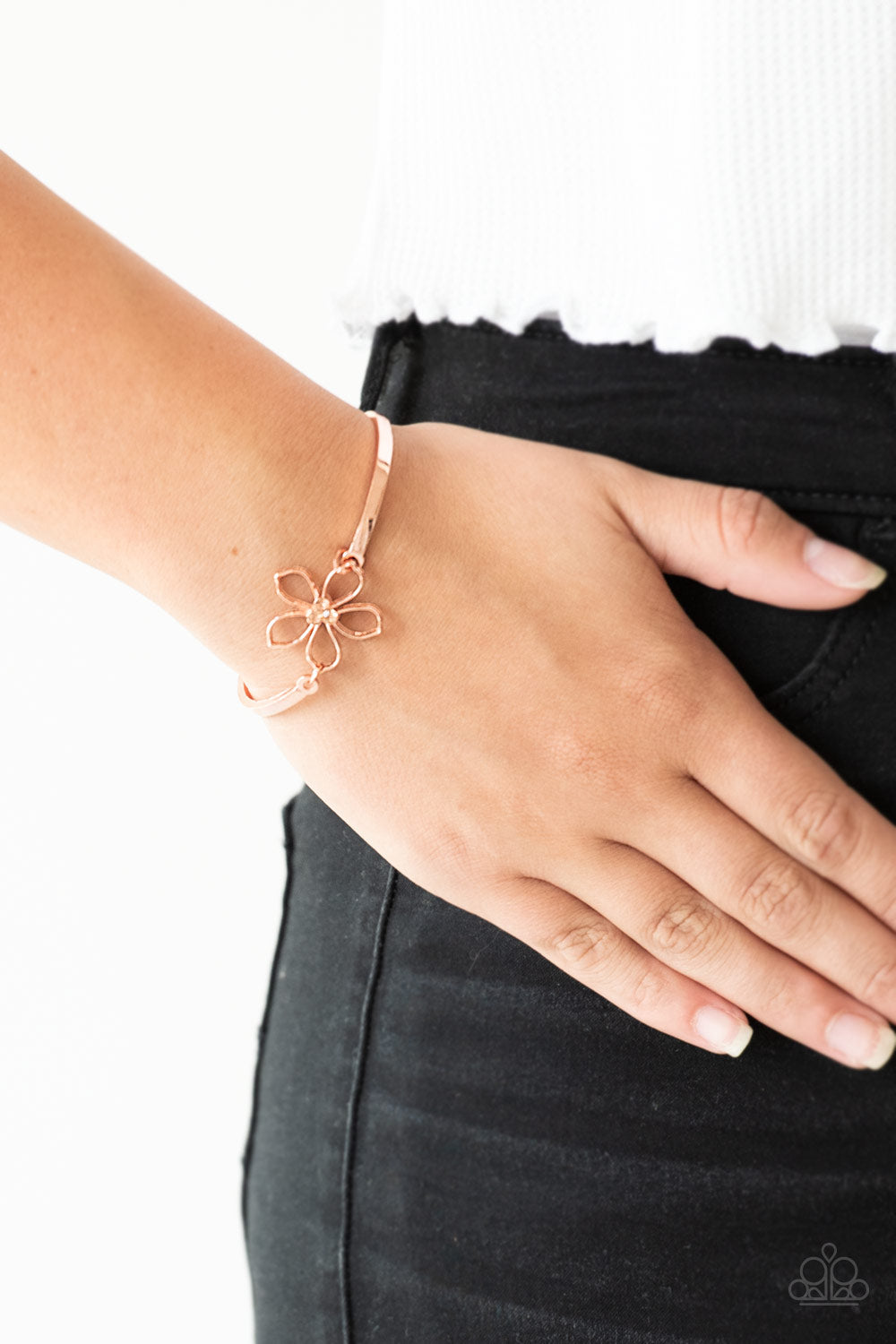 Paparazzi Accessories ✽ Hibiscus Hipster - Copper Bracelet✽Flat Rate Ship $4.50✽
