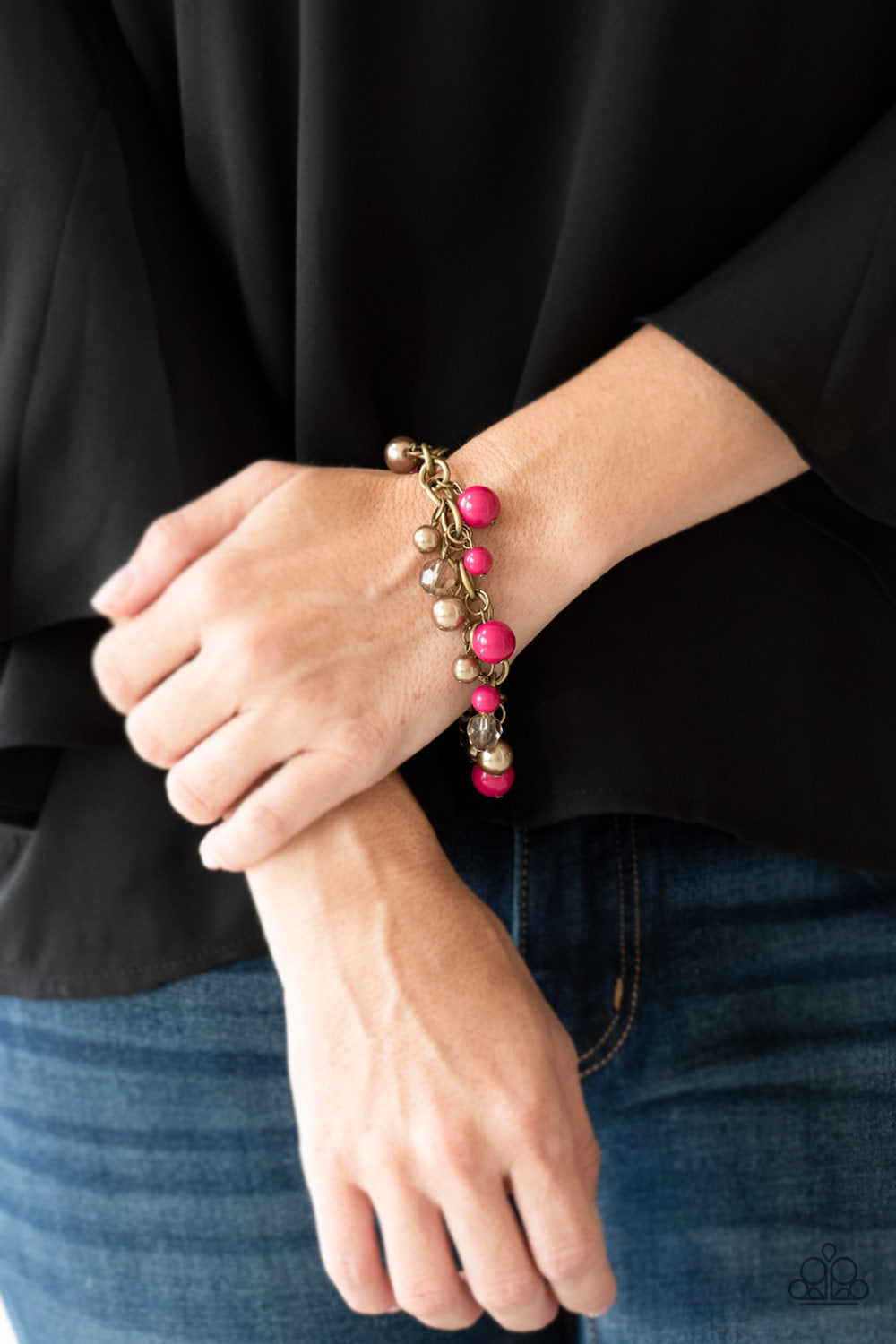 Paparazzi Accessories ✽ Grit and Glamour - Pink Bracelet✽Flat Rate Ship $4.50✽