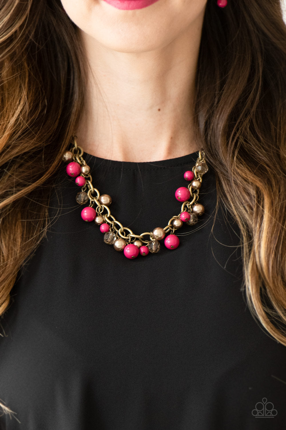Paparazzi Accessories ✽ The GRIT Crowd - Pink Necklace✽Flat Rate Ship $4.50✽