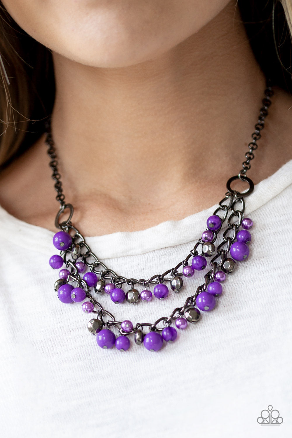 Paparazzi Accessories ✽ Watch Me Now - Purple Necklace✽Flat Rate Ship $4.50✽