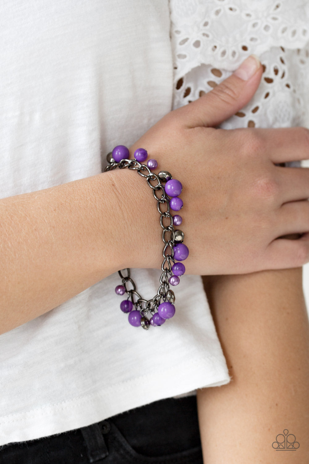 Paparazzi Accessories ✽ Hold My Drink - Purple Bracelet✽Flat Rate Ship $4.50✽