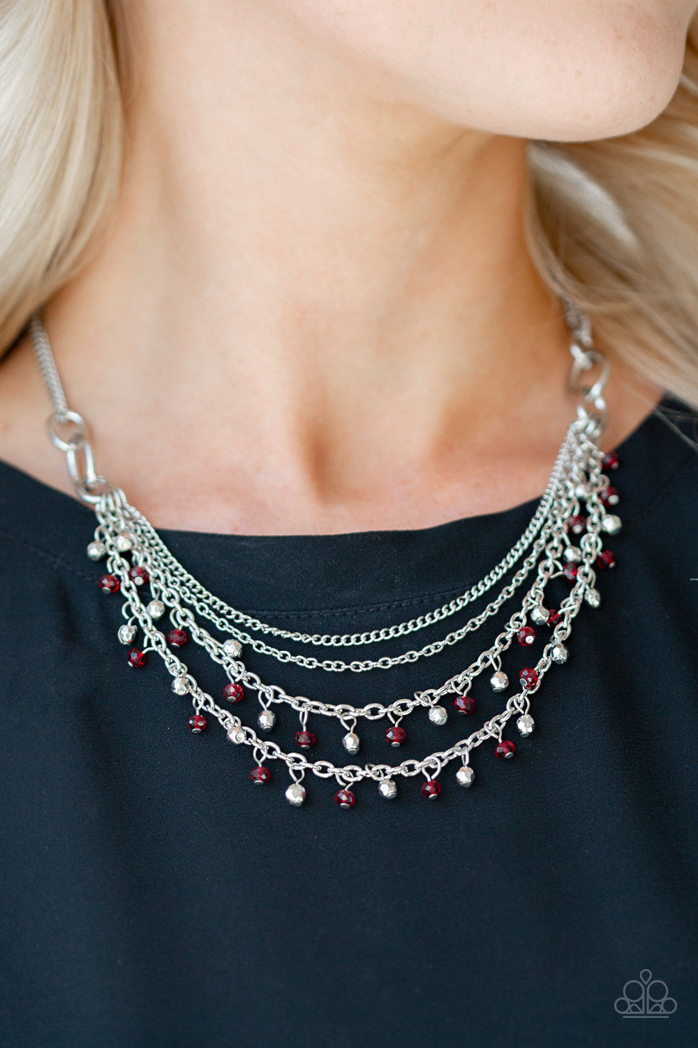 Paparazzi Accessories ✽ Financially Fabulous - Red Necklace✽Flat Rate Ship $4.50✽