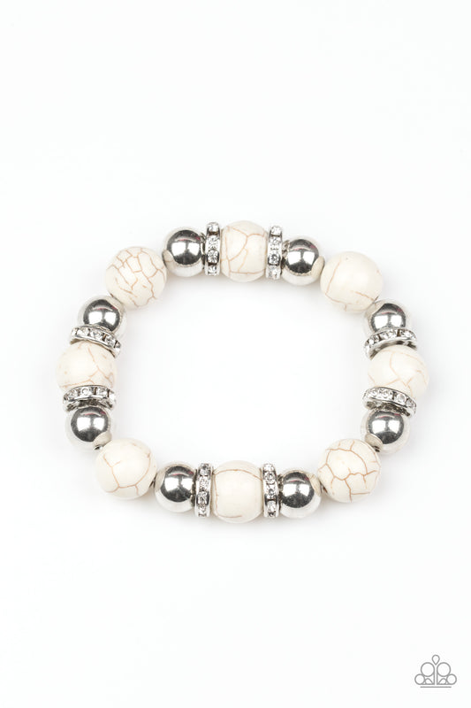 brought✽to✽you✽by✽blingflingbykat✽ruling-class-radiance-white-bracelet✽paparazzi-accessories