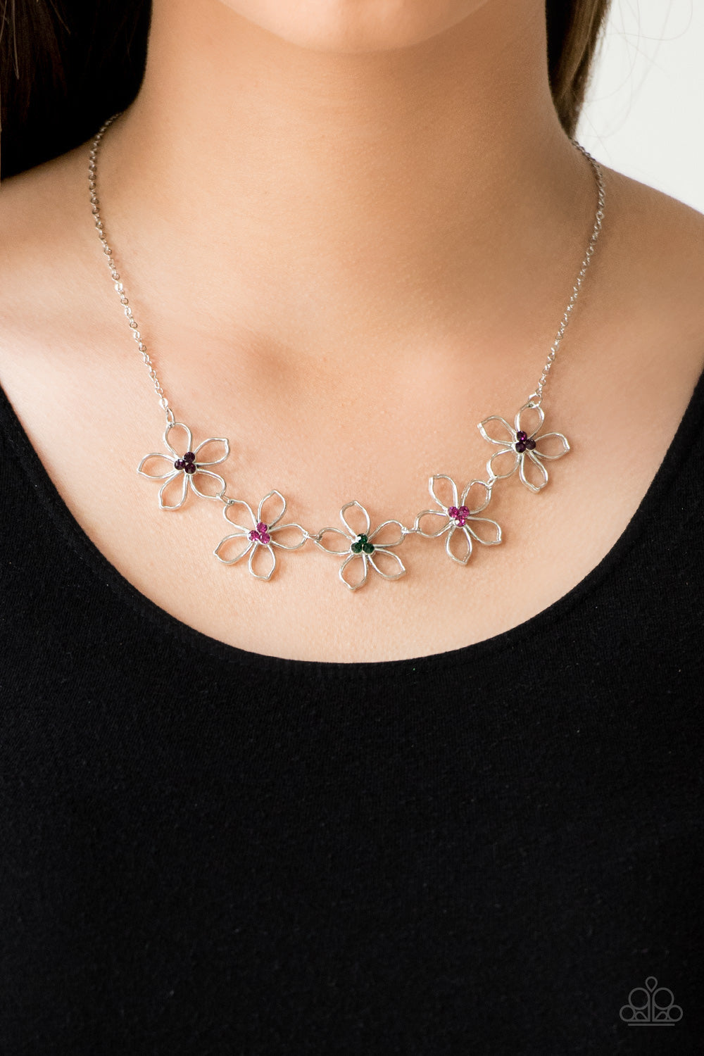 Paparazzi Accessories ✽Hoppin Hibiscus - Multi Necklace✽Flat Rate Ship $4.50✽