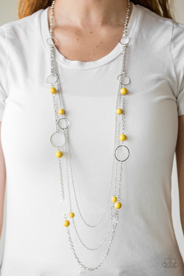 Paparazzi Accessories ❋Beachside Babe - Yellow Necklace❋ Flat Rate Ship $4.50❋