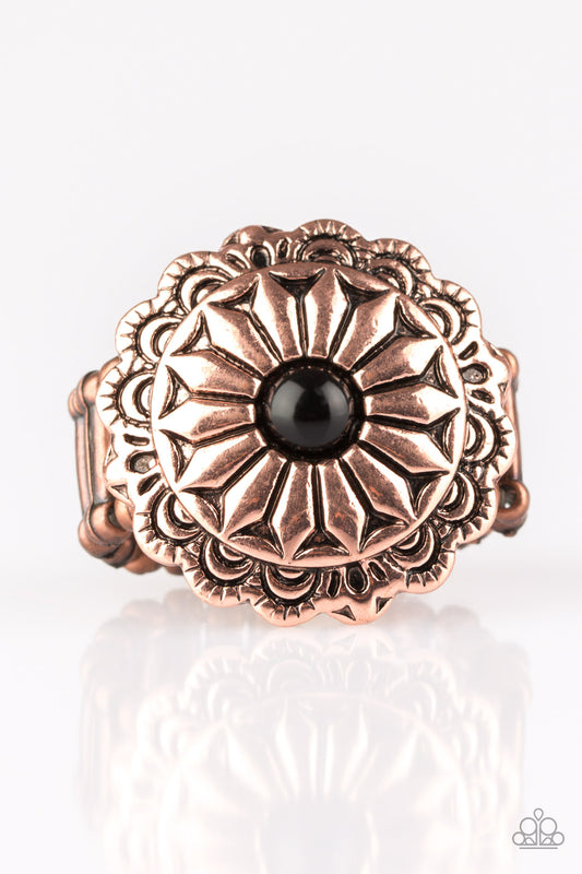 brought✽to✽you✽by✽blingflingbykat✽daringly-daisy-copper-ring✽paparazzi-accessories