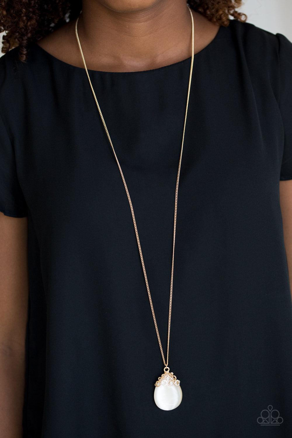 Paparazzi Accessories ✽ Nightcap and Gown - Gold Necklace✽Flat Rate Ship $4.50✽