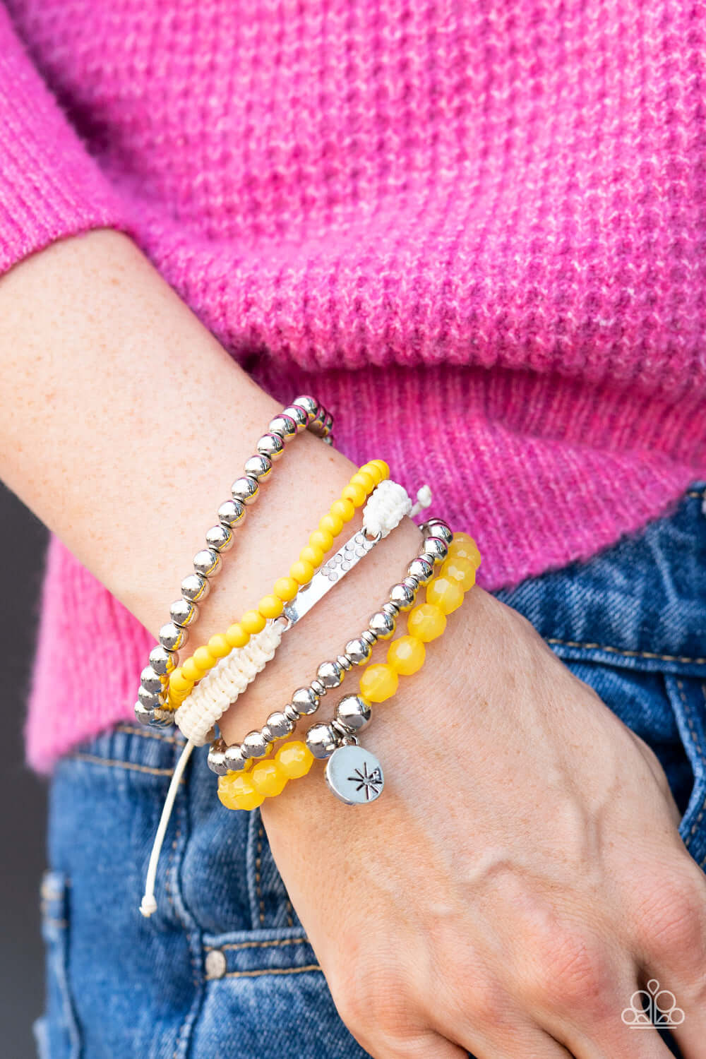 Paparazzi Accessories ❋Offshore Outing - Yellow Bracelet❋ Flat Rate Ship $4.50❋ - Image #2