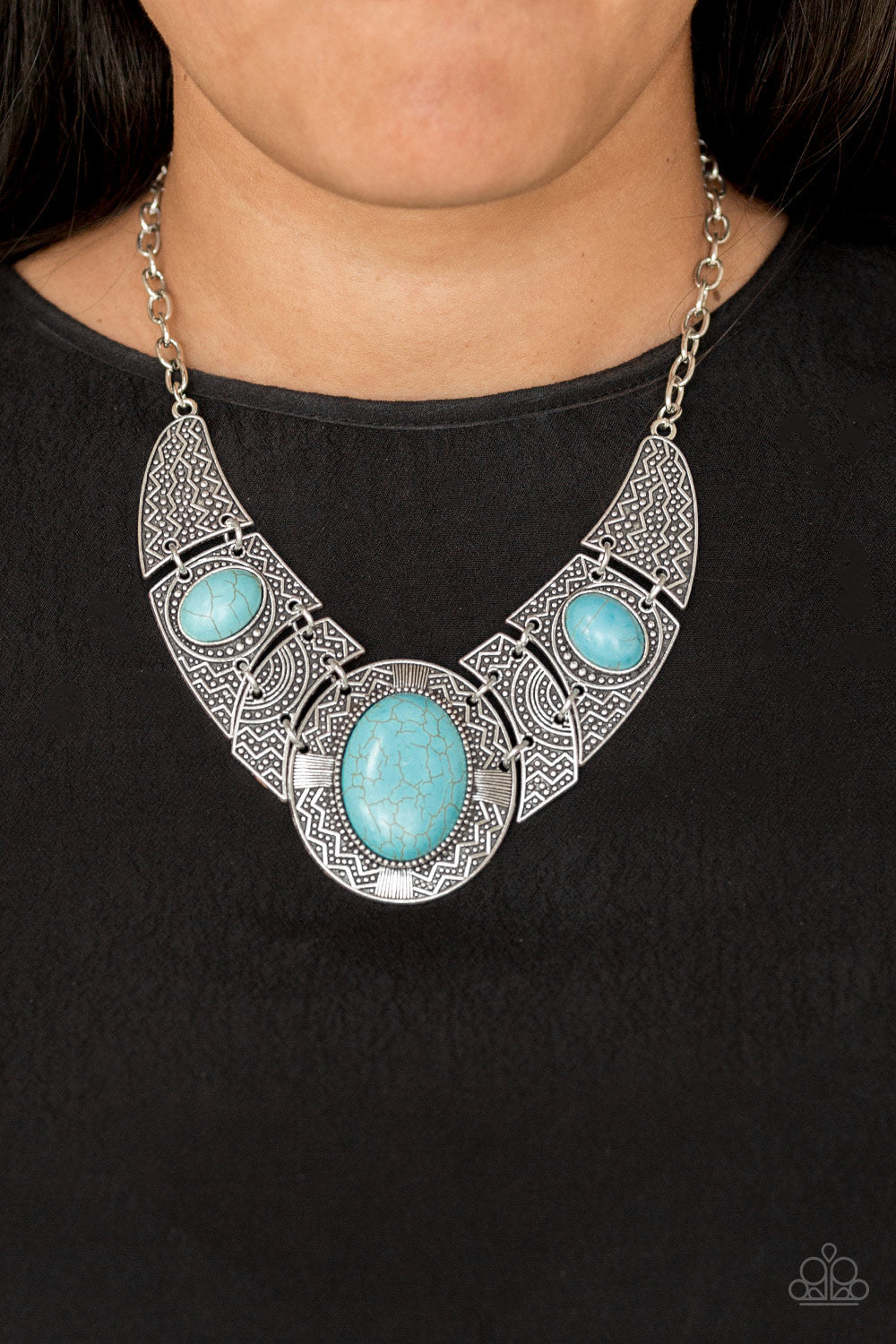 Paparazzi Accessories ✽ Leave Your LANDMARK - Blue Necklace✽Flat Rate Ship $4.50✽