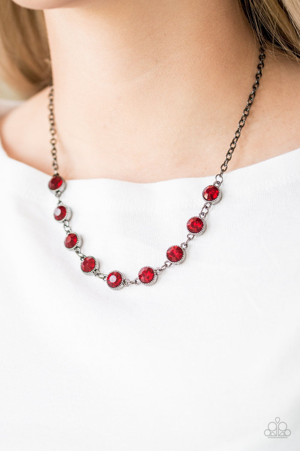 Paparazzi Accessories ✽ Starlit Socials - Red Necklace✽Flat Rate Ship $4.50✽