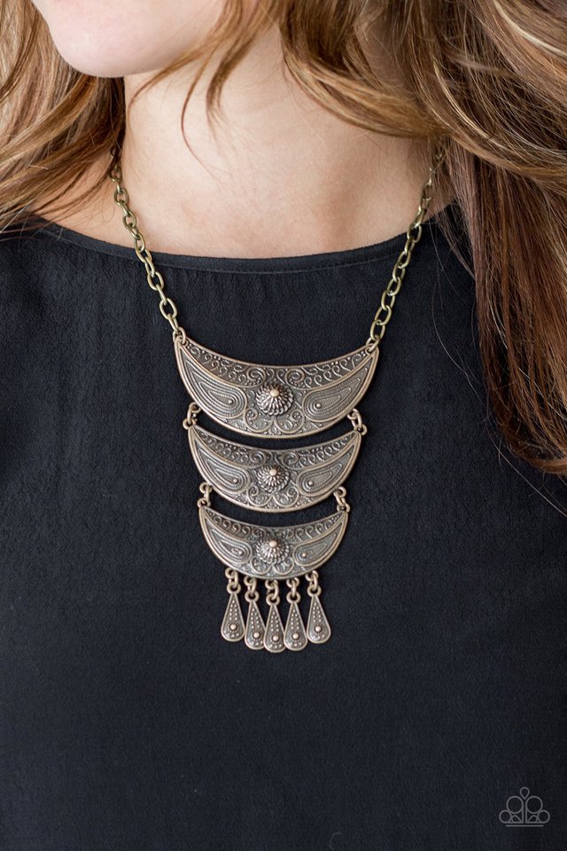 Paparazzi Accessories ❋Go STEER-Crazy - Brass Necklace❋ Flat Rate Ship $4.50❋