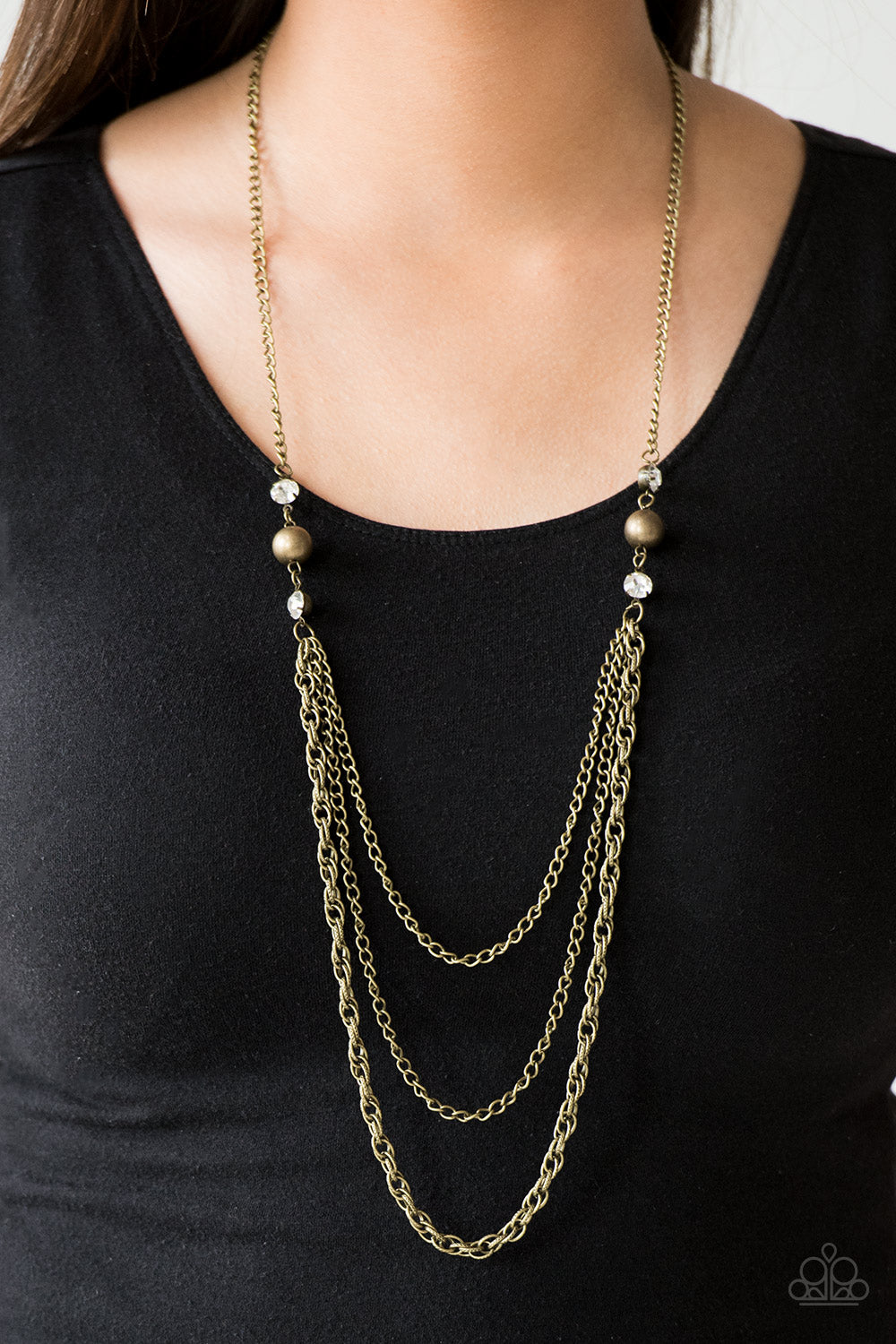 Paparazzi Accessories ✽ RITZ It All - Brass Necklace✽Flat Rate Ship $4.50✽