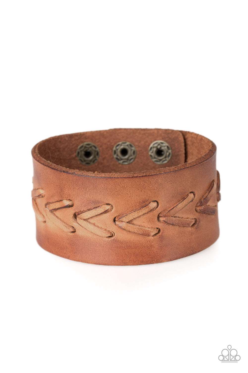 brought✽to✽you✽by✽blingflingbykat✽bronco-bravado-brown-bracelet✽paparazzi-accessories